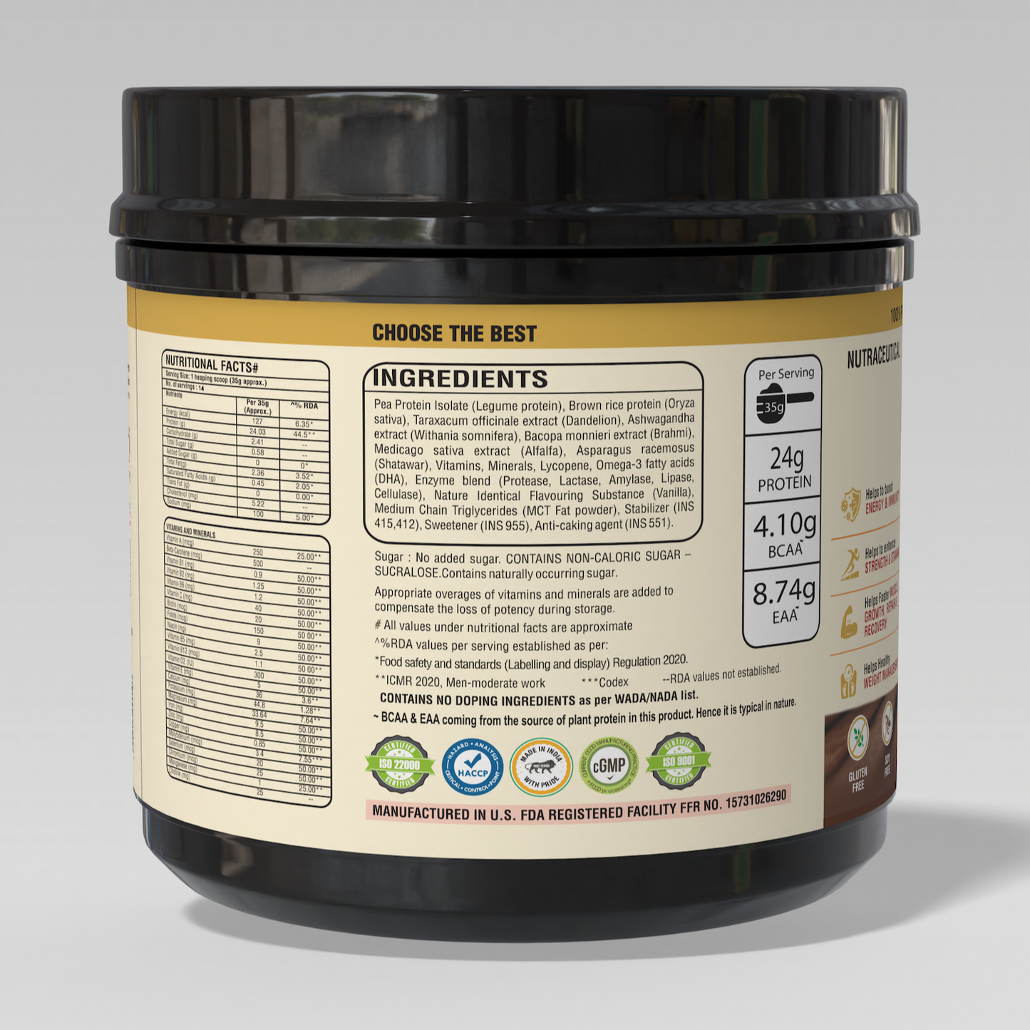 Herboteen Plant Powered Daily Nutrition Drink - Vanilla