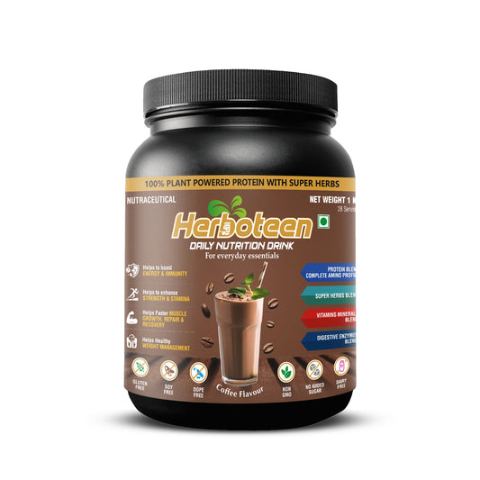 Herboteen Plant Powered Daily Nutrition Drink - Coffee