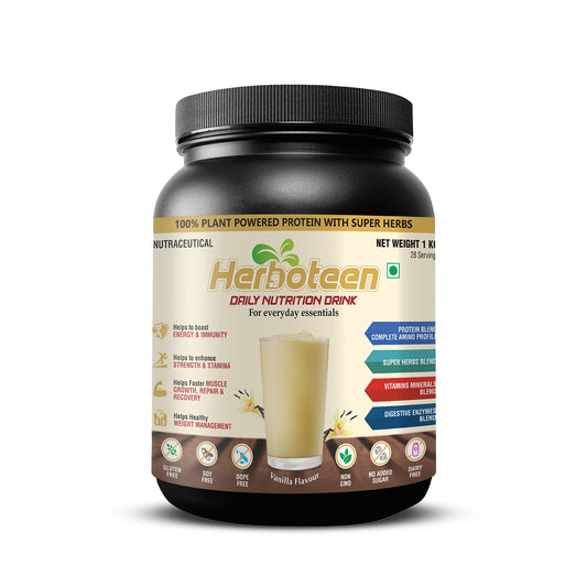 Herboteen Plant Powered Daily Nutrition Drink - Vanilla