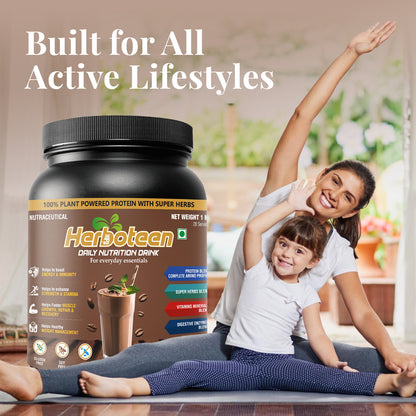 Herboteen Plant Powered Daily Nutrition Drink - Coffee
