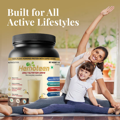 Herboteen Plant Powered Daily Nutrition Drink - Vanilla