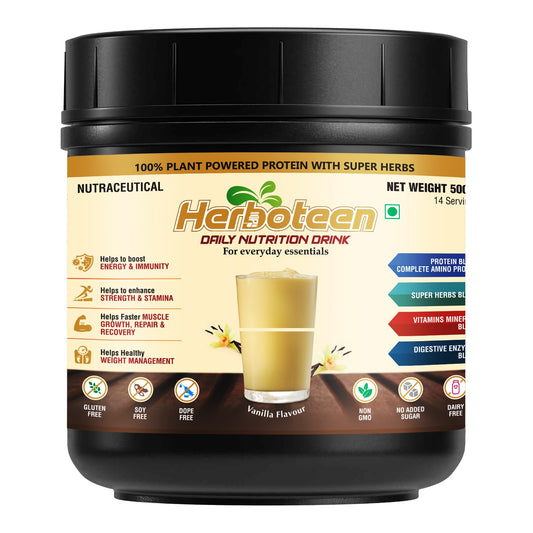 Herboteen Plant Powered Daily Nutrition Drink - Vanilla