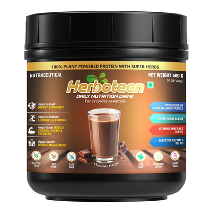 Herboteen Plant Powered Daily Nutrition Drink - Chocolate