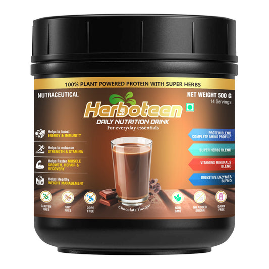 Herboteen Plant Powered Daily Nutrition Drink - Chocolate