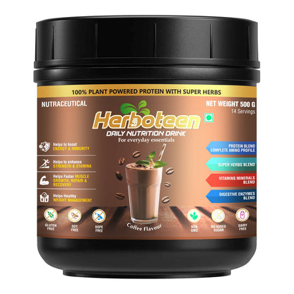 Herboteen Plant Powered Daily Nutrition Drink - Coffee