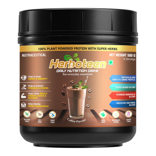 Herboteen Plant Powered Daily Nutrition Drink - Coffee